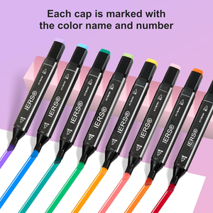 Juego de Marcadores de Pintura Acrílica de Punta de Pincel, <span class=keywords><strong>120</strong></span> Colores, Permanentes, Libres de Cetonas, Libres de Benceno, No Tóxicos, de Doble Punta para Escritura en Metal - Product Image 5
