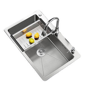 Grifo extraíble digital inteligente integrado sin costuras de acero inoxidable para fregadero de cocina - Product Image 5