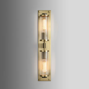 Nuevo diseño, iluminación Jonathan Browning, candelabro de pared de latón, lámpara de cristal lineal <span class=keywords><strong>Alouette</strong></span> de luz moderna para comedor - Product Image 2