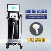 Système d'épilation au laser à diode fourni par l'usine, équipement laser 4 ondes, technologie de refroidissement, épilation permanente, appareil pour salon