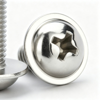 Vis à tête cylindrique à embase cruciforme DIN 967 en acier inoxydable 304 de qualité supérieure, vis de machine à bride