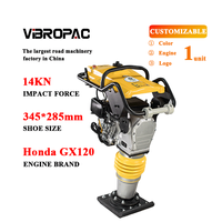 Compacteur à marteaux vibrants VIBROPAC GX160, moteur, moment de charge élevé, puissance 4,0 kW, équipement de construction, Jiangsu, poids 77 kg, 1 an