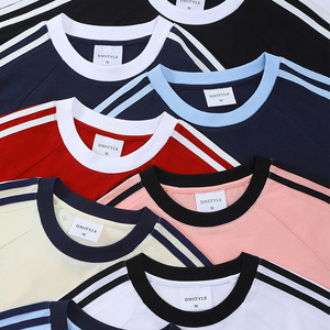 Clothing Manufacturers Custom New Summer Collection Fashion 100%cotton Minimalism Round Neck 250 Grams Short-sleeved T-<strong>shirt</strong> - Product Image 4