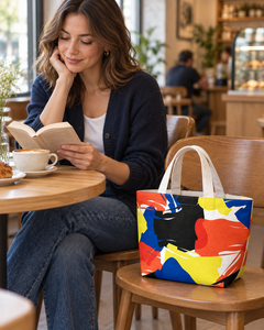 Bolsa de Mano con Diseño Personalizado, Tamaño Mediano, Textil de Moda, Uso Diario, Lona 100% RPET, MOQ Bajo, Logotipo Personalizado, Bolsa de Compras - Product Image 2