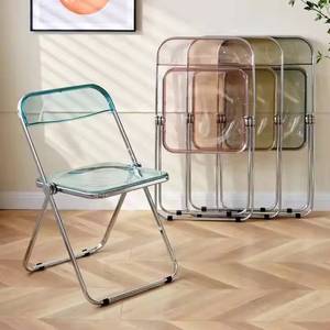 Wholesale Cheap Folding Outdoor <b>Chair</b> Acrylic Plastic <b>Dining</b> <b>Chairs</b> With Metal Frame - Product Image 6