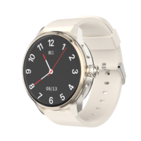 Reloj Inteligente Android 4G para Personas Mayores, Pantalla AMOLED HD de 1.6 Pulgadas con Cámara Giratoria, GPS SOS, Monitor de Salud con Posicionamiento Preciso, Dorado
