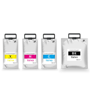 Sacs d'encre compatibles T9741-T9744 C869 avec puces pour Epson Workforce PRO WF-C869R Series C869RD3TWFC/C869RD3 - Product Image 1