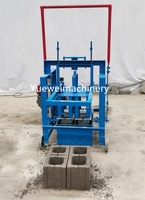 Machine semi-automatique populaire pour la fabrication de blocs de ciment creux et pleins, avec moteur, pompe, roulement et engrenage, pour blocs hydrauliques imbriqués mobiles