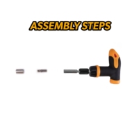 Ensemble d'outils mécaniques en acier pour bricolage domestique, 41 pièces, comprenant des clés à douilles et des outils à main