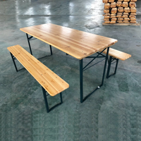 Haute qualité pas cher prix salle à manger mobilier de jardin extérieur pliant Portable extérieur pique-nique bière Table banc ensemble