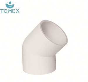 Raccord de matériaux de plomberie <span class=keywords><strong>Pvc</strong></span>/Cpvc <span class=keywords><strong>coude</strong></span> à filetage mâle <span class=keywords><strong>45</strong></span> degrés ANSI Sch 40 Sch 80 2/3/5/6 pouces 50/90Mm raccords de tuyauterie en <span class=keywords><strong>Pvc</strong></span> - Product Image 1