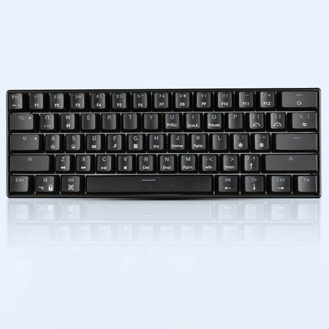 Wholesale 61-Keys Wired Ergonomic RGB Backlit Gaming Mechanical Keyboard 60% Computer Desktop Keyboard with LED