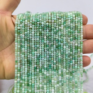 Cuentas de Malaquita Natural, Esmeralda, Diopsido, Facetadas, Redondas, de 2mm y 3mm, Piedras Preciosas Verdes Sueltas para Joyería - Product Image 3