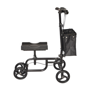 Vélo d'assistance à la marche avec coussin de siège en PU, pliable, pour la rééducation des personnes âgées, noir - Product Image 3