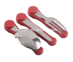 Unico coltello cucchiaio forchetta 3 in 1 pieghevole stoviglie pieghevole posate Set campeggio per il campeggio - Product Image 2