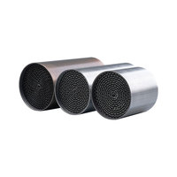 Système d'échappement universel pour moto à haut débit Euro 5/6 en acier inoxydable avec catalyseur à trois voies pour moteurs à essence