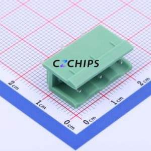 KF2EDGV-7.5-3P Plug-in Terminal Block Through hole,P=7.5mm Connector Board-to-Board / Socket - Open 1x3P 7.5mm Green - Product Image 1