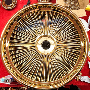 定制FORGIATO车轮26x9/10金轮旧学校黑斑羚卡布里斯弯刀辐条钢丝轮 - Product Image 2