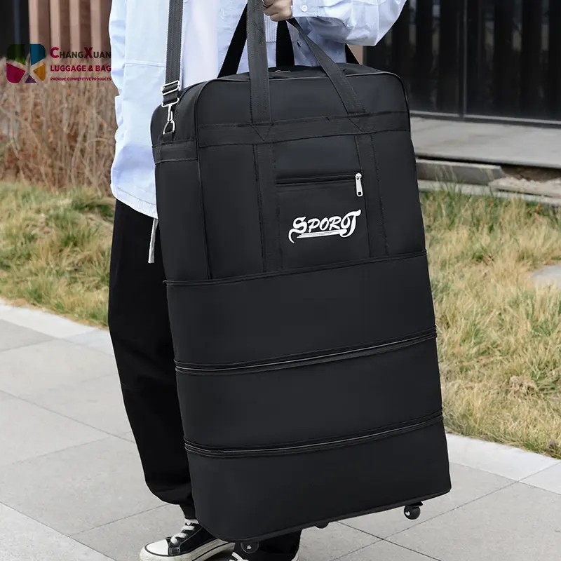 Multi-functional Travel Bag Foldable Luggage Trolley Case Wholesale On Wheels Wheels High Quality For Men