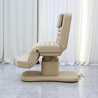 Table de massage électrique de luxe pour salon de beauté, avec revêtement en cuir PU, 3 moteurs réglables, idéale pour chambre, extérieur et salle de bain - Offre Spéciale