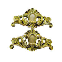 Accessoires de cercueil de luxe de style européen en gros, nouveau design, décoration de cercueil avec croix, Jésus et fleurs