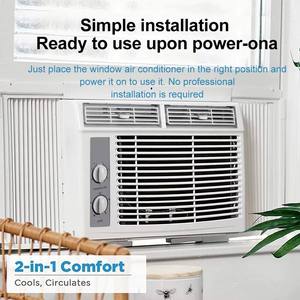 <span class=keywords><strong>Condizionatore</strong></span> d'Aria da Finestra <span class=keywords><strong>5000</strong></span> <span class=keywords><strong>Btu</strong></span> R32 Refrigerante Ecologico Solo Raffreddamento Attraverso Parete Elettrico a Frequenza Variabile 110V/240V 50/60Hz AC - Product Image 2