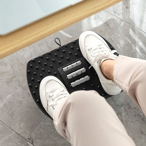 Bureau sous le bureau repose-pieds tabouret repose-pieds en plastique à bascule avec rouleaux de massage - Product Image 5