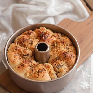 <span class=keywords><strong>Moule</strong></span> à gâteau en acier au carbone antiadhésif couleur or champagne avec emballage en polybag et boîte en carton - Product Image 4