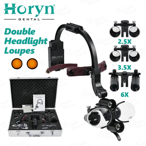 Loupe binoculaire chirurgicale loupe médicale ORL lampes dentaires 6X outils dentaires pour odontologie et chirurgie - Product Image 4