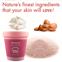 Gommage corporel de luxe éclatant à l'huile d'argan et aux perles de l'Himalaya, exfoliant, illuminateur, lissant, éliminant les peaux mortes et les cellules de kératine rugueuses, pour le bain