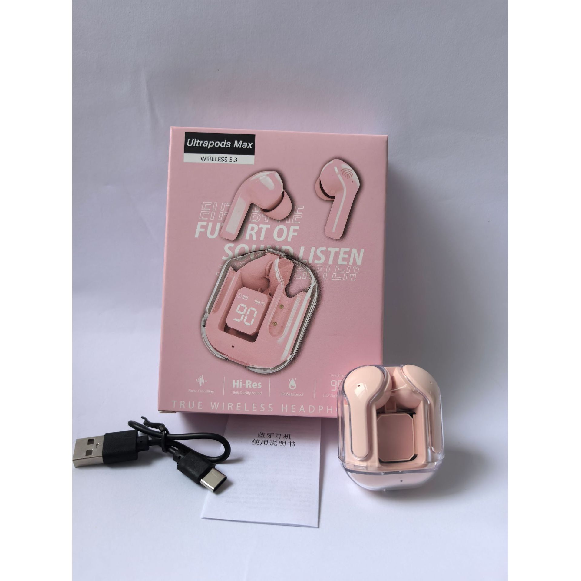 ชุดหูฟัง Air31 พร้อมบรรจุภัณฑ์ (สีชมพู)