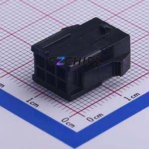 HX30002-6R bk Housing (Wire-to-Board / Wire-to-Wire) P=3mm Connector ( Jack Structure: 2x3P )( Pitch: 3mm )( Row Spacing: 3mm ) - Product Image 1