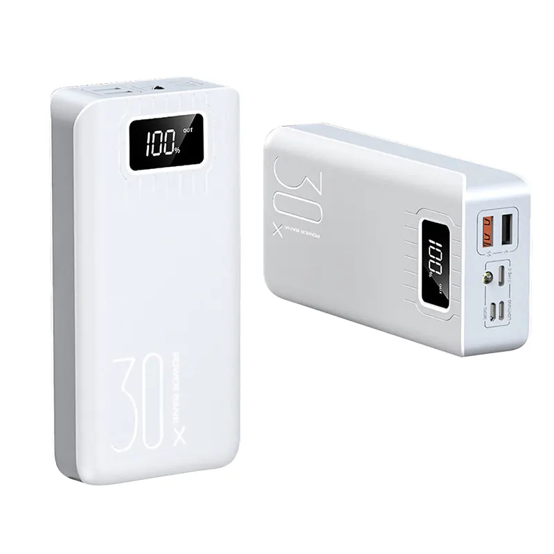 NEW Power Bank 30000mAh For Xiaomi 2 USB Power Bank Portable Charger External Battery Powerbank For iPhone 11