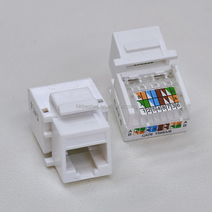 Conector de Red RJ45 CAT6 Keystone Jack sin Herramientas, Adaptador sin Perforación, Módulo Keystone, Acoplador de Red CAT6 - Product Image 1