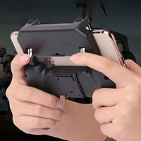 Manette de jeu mobile à six doigts W11 avec support de téléphone pour Pubg Mobile Joystick Trigger pour le gameplay