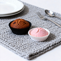 Supports à cupcakes jetables en papier, résistants aux hautes températures, antiadhésifs, de qualité alimentaire, résistants à l'huile, écologiques, pour gâteaux de neige