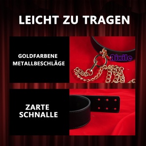 Collar de Cuero con Cadenas y Correa, Restricciones BDSM Ajustables, Set <span class=keywords><strong>Sexual</strong></span> para Coqueteo, Juguetes Sexuales para Parejas, Bondage Erótico - Product Image 5