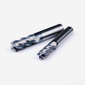 Fresas de extremo PCD de carburo sólido Brocas de enrutador <span class=keywords><strong>CNC</strong></span> Fresas de extremo HSS Fresa de acero de tungsteno para metal - Product Image 4