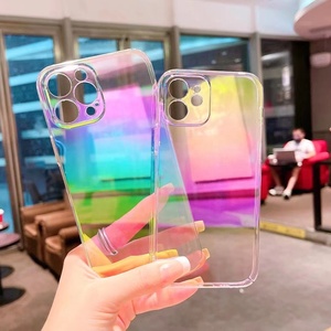 Funda trasera de lujo para teléfono móvil Samsung, carcasa de color arcoíris, transparente, para S22 Plus, S21, Ultra, S20, FE, A52, A72, A32, A12, <span class=keywords><strong>A22</strong></span>, Note 20, <span class=keywords><strong>A53</strong></span> - Product Image 3