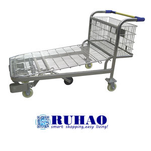 RH-WTSS 900*600*870 मिमी 304 उच्च गुणवत्ता वाले 500 किलोग्राम स्टेनलेस स्टील प्लेटफॉर्म गोदाम ट्रॉली - Product Image 5