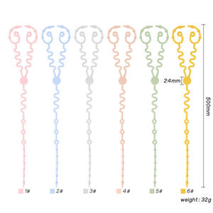Cadena de Silicona Anticaída para Bebé, Mordedor Ajustable con 2 Clips, Correas de Juguete, Accesorios para Cochecito, 1 Unidad - Product Image 3