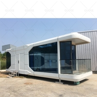 Maison mobile intelligente de parc extérieur Guose, maison en capsule de 40 pieds, maisons préfabriquées modernes de luxe