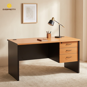 Muebles de Oficina de Madera, Escritorio de Oficina Resistente y Duradero con Cajones, Mesa Moderna para Profesor con Almacenamiento y Gestión de Cables - Product Image 2