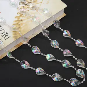 Diamond Acrylic Kristal AB Warna Bead Garland Strand Bead Rantai String Rumah & Pernikahan Centerpiece Dekorasi Pohon