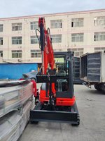 Mini-excavatrice sur chenilles de 2,5 tonnes, moteur Laidong 385 Euro V 18,8 kW, avec cabine et flèche pivotante