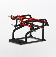 Machine à Squats à la Ceinture à Charge de Plaques, Cadre Surdimensionné, Coussinets d'Épaule, Entraîneur de la Partie Inférieure du Corps, Équipement de Musculation Commercial pour Salle de Sport