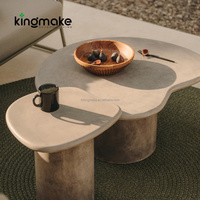 Table en béton de luxe pour villa, ensemble de mobilier d'extérieur pour patio, table basse commerciale en ciment pour piscine, idéale pour bar de complexe hôtelier et canapé