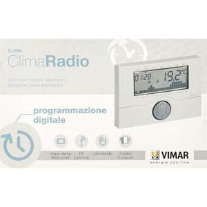 Termostato de Pared Programable Vimar 250V 5A, Plástico Antracita, Modelo en Italiano 01910.14 - Product Image 5