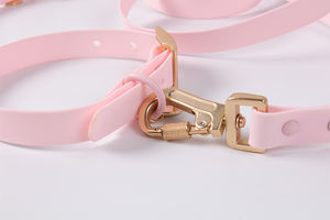 Großhandel Gummi-Hundehalsband einstellbar 7 Farben auf Lager gemischte Farben luxuriös langlebig wasserdicht PVC beschichtetes Hundehalsband - Product Image 5