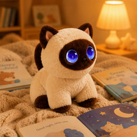 Peluche réaliste pour compagnie des personnes âgées, légère, portable, certifiée CE, jouet relaxant pour chat compagnon émotionnel pour seniors